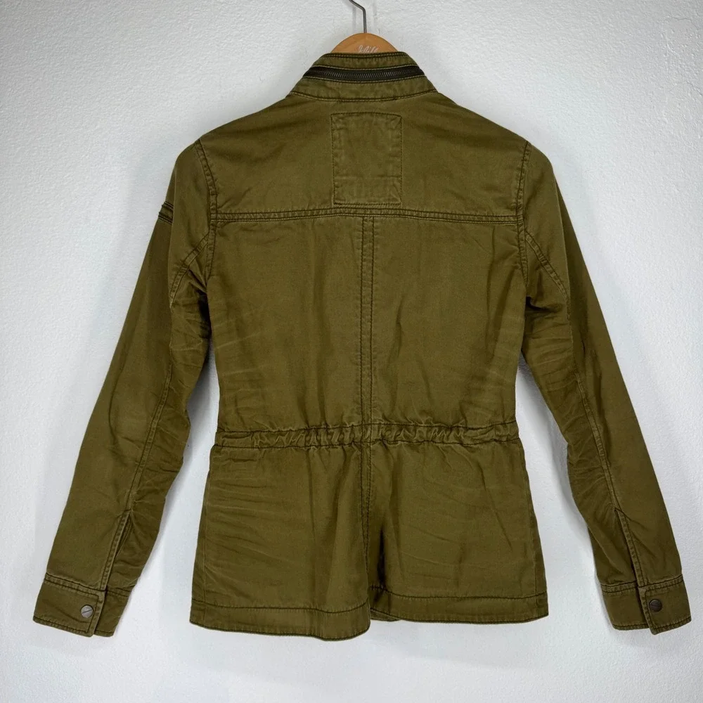 Abercrombie &‎ Fitch Womens Military Utility Field Jacket Chore Green XS Grunge